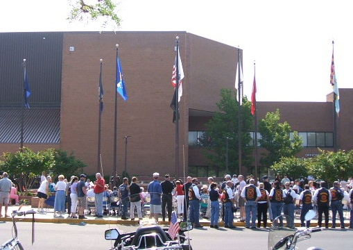 The site of the 2006 Memorial Day ceremony, Salisbury, Maryland.